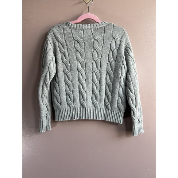 The Beaufort Bonnet Company Girls 100% Pima Cotton Grey Sweatshirt Size 6 - Picture 5 of 6